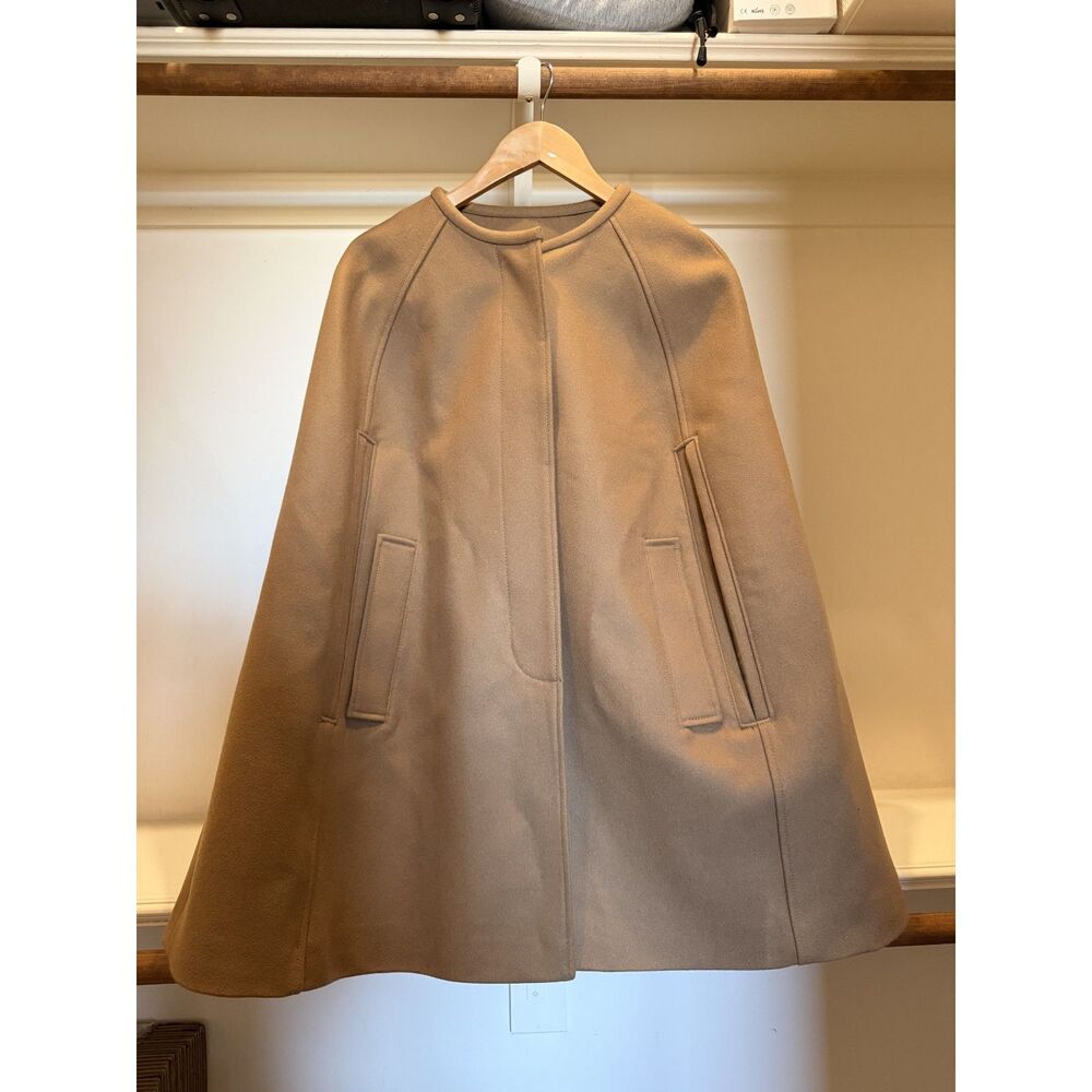J. Crew Melton Wool Cape - Brown - Picture 4 of 7